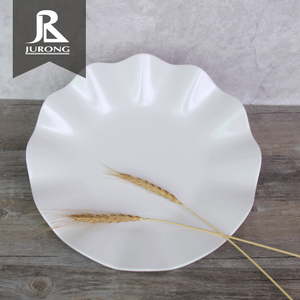 Hot sale new product cheap plastic flower shaped dinnerware melamine plates for wedding party