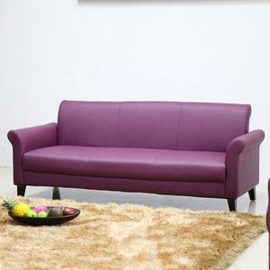 (SP-KS333U) роскошный отель кафе ресторан офисная кожаная обложка фиолетового цвета секционный диван-кровать - Product Image 3