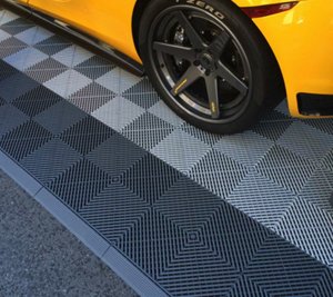 Dalles de sol modulaires pour garage, prêtes à être expédiées, pour lavage de voitures, à emboîtement par clic, épaisses, colorées, en plastique ventilé, pour <span class=keywords><strong>le</strong></span> detailing automobile - Product Image 2