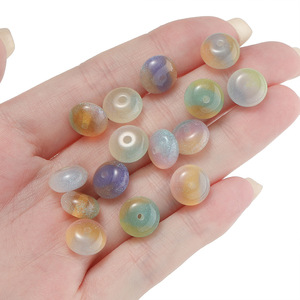 Perles d'abaque en résine œil de chat, 10 mm, rondes, en vrac, pour la fabrication de colliers, composants de bijoux - Product Image 4