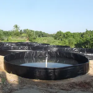 Serbatoi circolari in geomembrana HDPE da 0.2 - 3mm geomembrana in HDPE fodera per laghetto in HDPE serbatoio dell'acqua in PVC per rivestimento per laghetto per acquacoltura