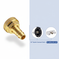 Raccords rapides pour tuyau d'arrosage 3/4 pouce GHT en laiton massif, connecteur femelle robuste
