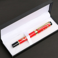 Stylo plume en métal haut de gamme en vente chaude, logo personnalisé, art de la calligraphie, plume à encre à base d'eau, stylo plume de luxe exquis et lourd, ensemble de stylos plume