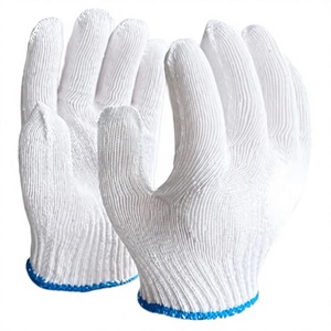 Gants en coton blanc tricotés multi-usages, durables, texturés, sans latex, sans poudre, personnalisables pour les travaux ménagers - Product Image 2