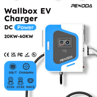 PENODA Nuevo Cargador Comercial para Vehículos Eléctricos DC Ultra de 20-40kW 380V IP54 con Interfaces CCS1/CCS2/GBT/NACS y Carga por RFID/Aplicación
