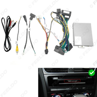 Faisceau de câblage audio 16 broches pour voiture avec boîtier Canbus et LVDS pour Audi Q5/A4L/A1 (11-15) – Adaptateur de câblage pour installation stéréo