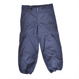 Pantalones de Nieve Impermeables Azul Marino Personalizados con Cintura Elástica, Aislamiento Térmico para Invierno, Puños Ajustables y Ropa Exterior de Esquí Resistente - Product Image 1