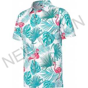 Polo de golf personnalisé à séchage rapide, sublimation, polyester extensible, t-shirt décontracté pour homme, plage - Product Image 6