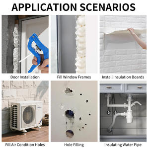 <span class=keywords><strong>Mousse</strong></span> de montage polyuréthane A2 à usage général, <span class=keywords><strong>mousse</strong></span> de <span class=keywords><strong>calfeutrage</strong></span> blanche pour portes et fenêtres, <span class=keywords><strong>mousse</strong></span> PU, vente en gros d'usine - Product Image 5