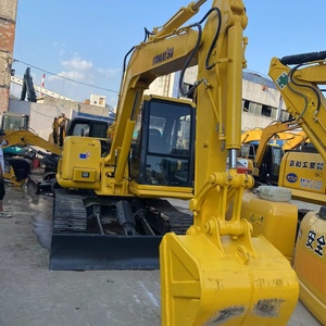 Venta directa de excavadora pequeña usada Komatsu PC60 6T, miniexcavadora hidráulica para excavación de zanjas y proyectos municipales. - Product Image 1