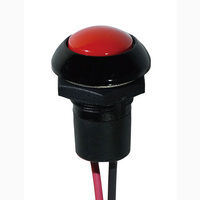 Klaxon momentané à bouton poussoir en métal pour motocyclette, bouton-poussoir, résistant à l'eau, pour voiture et bateau, 12V, 16mm, Max, jaune, vert, rouge