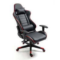 Offre Spéciale élégante chaise pivotante Gamer chaise d'ordinateur pliable en cuir et en fer de style course minimaliste pour un usage domestique