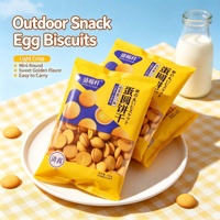 Biscuits ronds au goût de jaune d'œuf salé, croustillants et savoureux, collation saine pour les enfants, les fêtes de famille, vente en gros