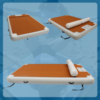 Plateforme flottante gonflable étanche sur mesure pour extérieur, ponton aquatique, équipement de yoga aquatique et de natation pour yacht