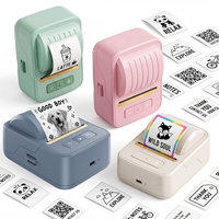 Imprimante d'étiquettes thermiques portable Bluetooth sans encre pour reçus, idéale pour les voyages d'affaires, le bureau et l'impression de factures et de documents en déplacement