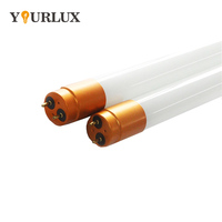 Prix d'usine Lumière naturelle G13 Base 9W 18W Tubulaire T8 LED Tube de verre Luminaire