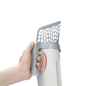 Rarewe, eliminación de residuos de mascotas, recogedor de arena para gatos, último diseño, 2 en 1, soporte para bolsa de arena para gatos, pala, recogedor de arena multiusos para gatos - Product Image 5