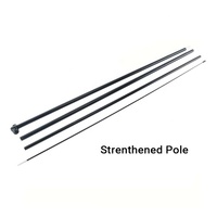 Drapeau de fête Portable en fibre de verre, 4M 5M 15 pieds, pôle uniquement de Sport en plein air, en Aluminium et fibre de verre, vente en gros