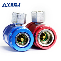 R1234YF à R134a connecteur de raccord rapide côté bas Automobile AC raccord voiture accessoire collecteur jauge tuyau adaptateur