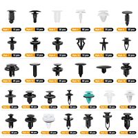 Assortiment de clips de fixation et d'éléments de fixation automobiles, tailles courantes, rivets en nylon pour pare-chocs et ailes, 1115 pièces de clips + outil de retrait