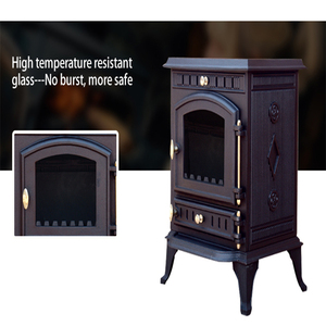 Poêle à bois en fonte avancé pour chauffage intérieur avec haute efficacité énergétique - Product Image 3