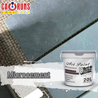 Peinture d'art anti-salissure et résistante aux frottements Effet béton brut importé Caractéristique Revêtement micro-ciment Peinture murale intérieure