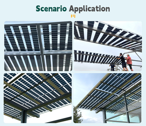 Trong suốt bipv panel năng lượng mặt trời 290W 295W Monocrystalline mô-đun năng lượng mặt trời - Product Image 3