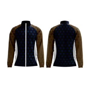 Chaqueta de entrenamiento con estampado de estrellas para hombre, chaqueta deportiva con cremallera completa, cuello alto, cortavientos deportivo ligero, ropa exterior - Product Image 3