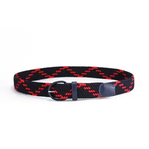 Canvas Đầy Màu Sắc Casual Vật Liệu Đàn Hồi Polyester Belt Pin Khóa Thắt Lưng Vải Cho Cô Gái