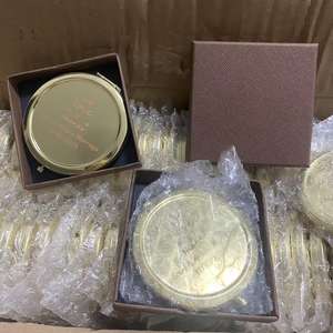Miroir compact personnalisé en or <span class=keywords><strong>cadeau</strong></span> de demoiselle d'honneur faveurs miroir de maquillage de poche garçon fille <span class=keywords><strong>Communion</strong></span> Souvenir - Product Image 6