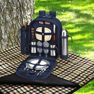 Picnic Backpack Picnic Original Equipped Picnic Backpack With Coffee Service Cooler Insulated Wine Holder Picnic Baskets