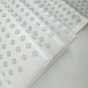 22gsm Tissue Paper Custom Logo Gravure Printing Soft Wrapping Paper For Jewelry Garment Shoe Boutique Gift Packaging