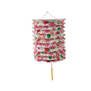 12 Lanternes en papier décoratives cylindriques pliables, lumineuses, portables, de style traditionnel et ancien, pour enfants, pour le Festival de la Mi-Automne - Product Image 5