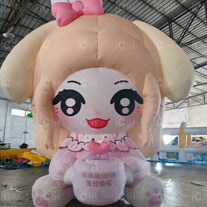 Muñeco de personaje creativo de dibujos animados inflable gigante, decoración de Mascota de celebridad inflable personalizada - Product Image 1
