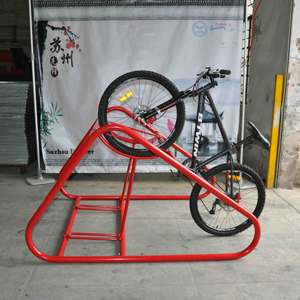 Outdoor Vertical <strong>Bike</strong> Parking Car Rack Metal Bicycle <strong>Park</strong> Stand - Product Image 2