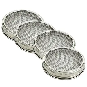 Stainless Steel Mason Jar Mesh Sprouting Lids and stand For Canning Jars And Seed Sprouting Screen