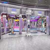 Équipement de parc d'aventure intérieur Thème Astronaute Parcs d'attractions colorés Pont en filet Toboggan fusée Service OEM ODM Premium