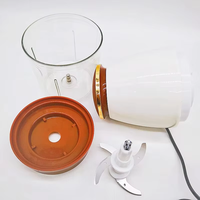 Mini Hachoir Électrique Portable pour Viande et Aliments, Mixeur Multifonction avec Fonction de Broyage, Hachoir à Légumes pour Usage Domestique et Préparation des Aliments pour Bébés, Modèle Allemand
