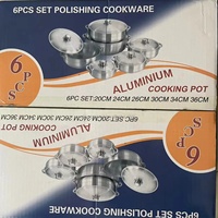 Batteries de Cuisine Classiques Haut de Gamme en Aluminium 12 Pièces, Casseroles Moulées Sous Pression, Poêles à Frire et Marmites en Aluminium Forgé à Prix Abordable