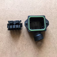 Connecteur industriel étanche circulaire femelle à angle droit 6 broches pour servomoteur, spécification IP67, de fabrication OEM