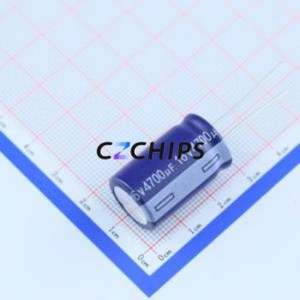 Condensateur électrolytique en aluminium ERZ1CM472L25OT à montage traversant, D16xL25mm 4700uF 20% 16V 3.63A-100kHz - Product Image 2