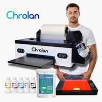 Machine d'impression de t-shirts 330 mm pour faible MOQ, idéale pour les petites entreprises DIY, avec tête Epson R1390 et préchauffage intégré, complète