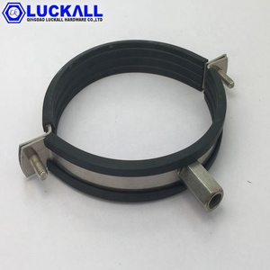Collier de serrage suspendu en acier inoxydable poli de haute qualité 304 de 3 pouces pour raccord de tuyauterie avec collier de serrage fendu en caoutchouc - Product Image 4