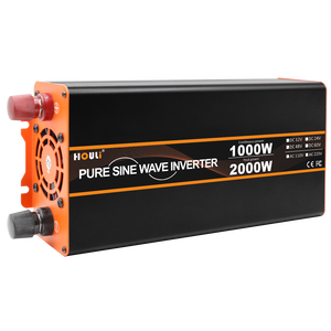 Générateur portable à onduleur à onde sinusoïdale pure HOULI <span class=keywords><strong>2000W</strong></span>, convertisseur 12V 24V 48V 60V 230V, mini convertisseur à onduleur pur sinusoïdal - Product Image 2