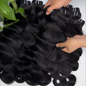 Cuticle Aligned Vietnamese <b>Body</b> <b>Wave</b> Human Hair Bundles Raw Virgin Double Drawn Weft Extensions Custom Wholesale Supplier - Product Image 3