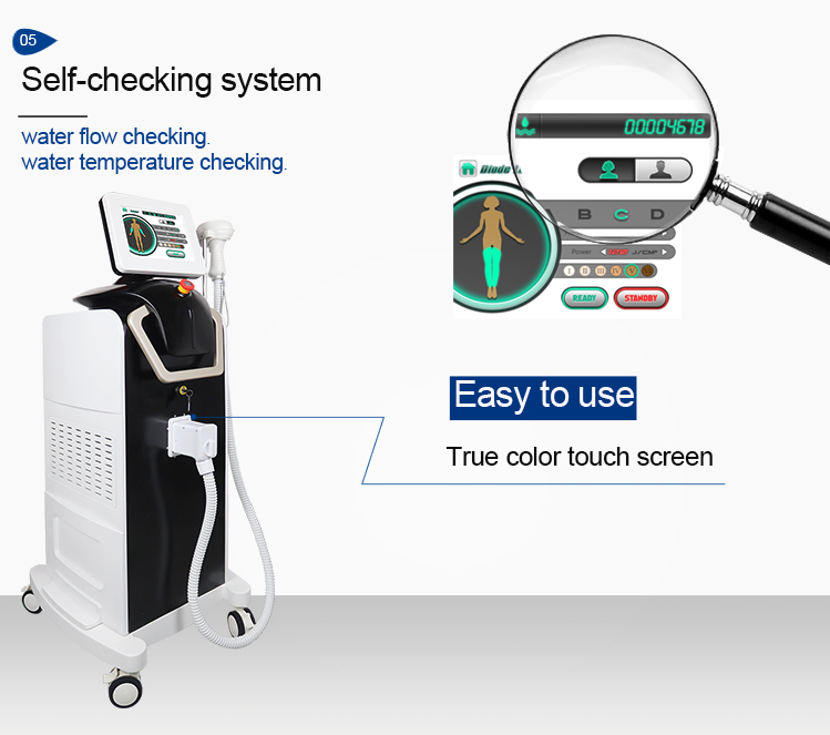 Professional Hair Removal Diode Laser Hair Removal Machine