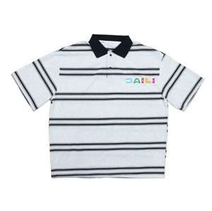 เสื้อยืดผู้ชายขายดี ผ้าฝ้าย 100% สไตล์ลำลอง สตรีทแวร์ คุณภาพสูง ผ้าถักลายเรียบ แห้งเร็ว ระบายอากาศดี แขนสั้น คอปก - Product Image 4