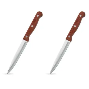 果物や野菜/パンを切るためのステンレス鋼の木製ハンドルを備えたシャープで実用的な中国のフルーツナイフ