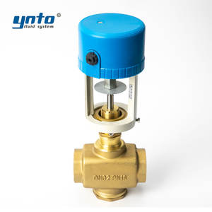 Válvula de Controle Elétrica de Latão para Água de Alta Temperatura com Compensação de Pressão de Fluxo Constante AC220V 1 1/4"-2 1/2" OEM YNTO - Product Image 4