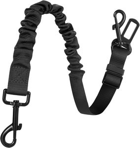 Cheaper & High Quality Nylon Adjustable Retractable Safety <b>Dog</b> Seat Belt Elastic <b>Dog</b> Car Harness Leash - Product Image 1